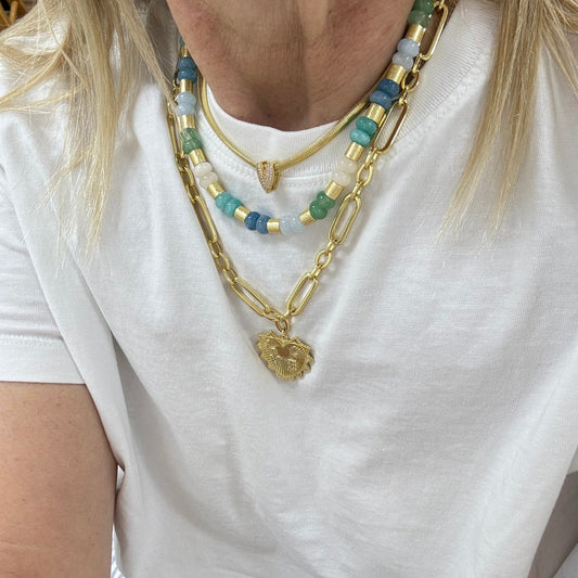 Coastal Dream Hand-Beaded Necklace