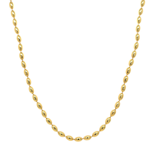 Oval Bead Chain Necklace